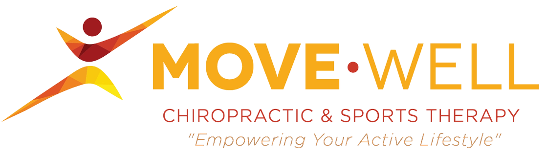 Orange and yellow Move•Well Chiropractic and Sports Therapy - Hudson homepage logo.